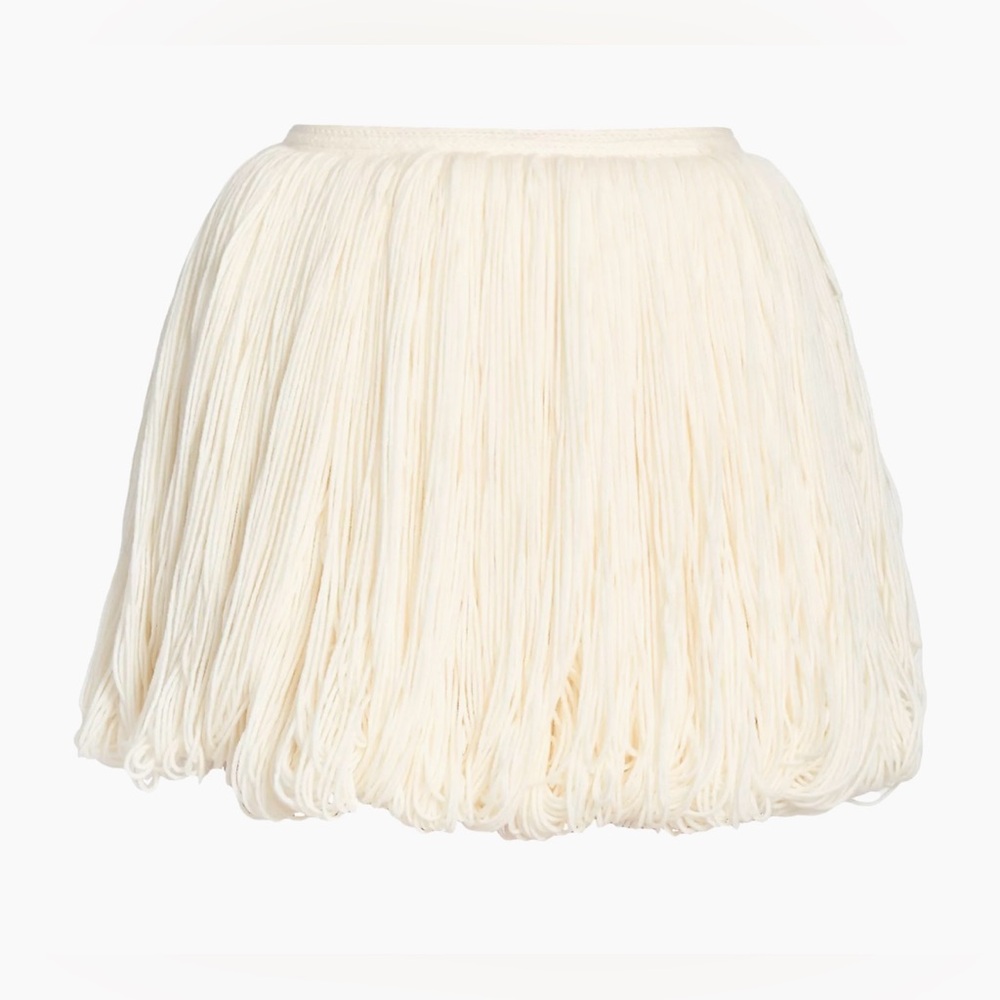 Alaia Fringes Wool Miniskirt - Picture 4 of 12